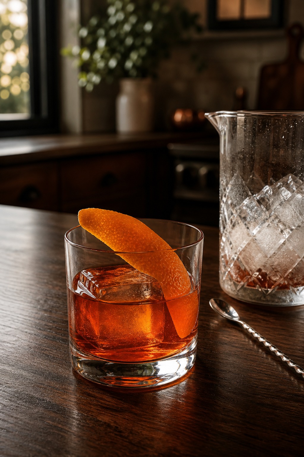 Tate’s Negroni after the kitchen is clean